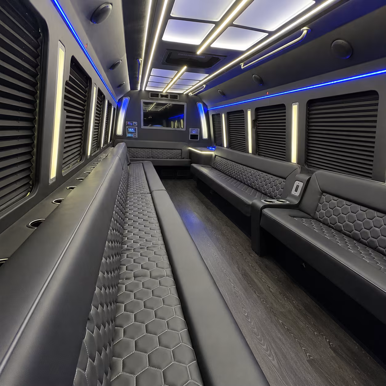 Tyler Bachelor & Bachelorette Transportation onboard seating