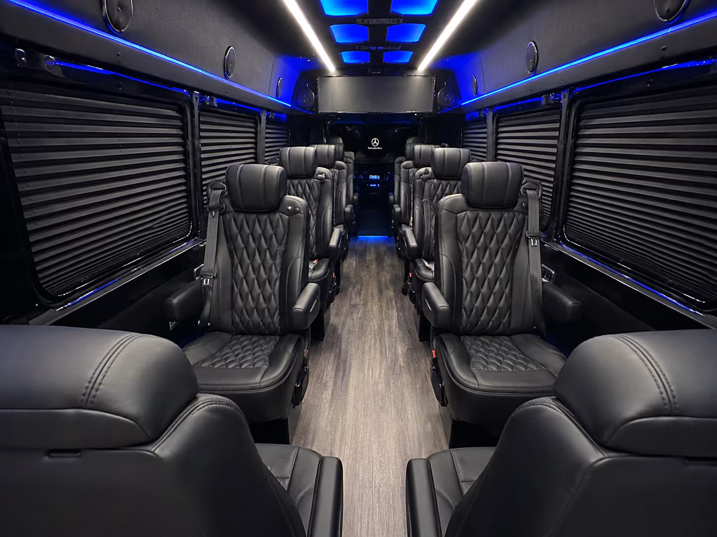 Tyler Corporate Transportation party bus interior