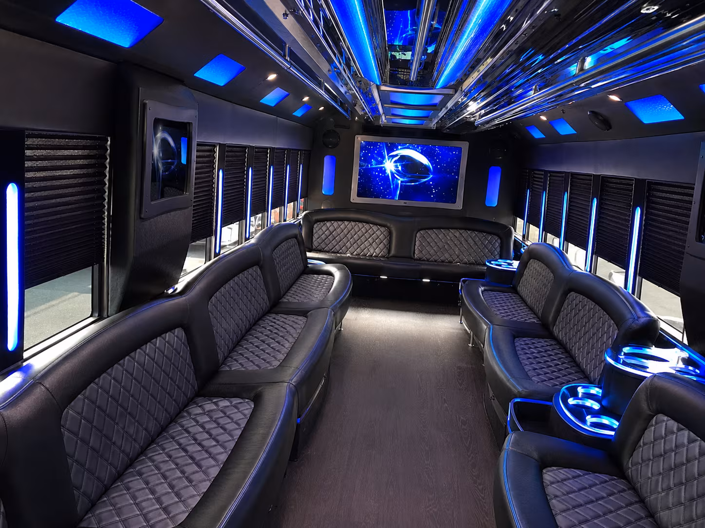 Tyler Private Event Transportation party bus exterior