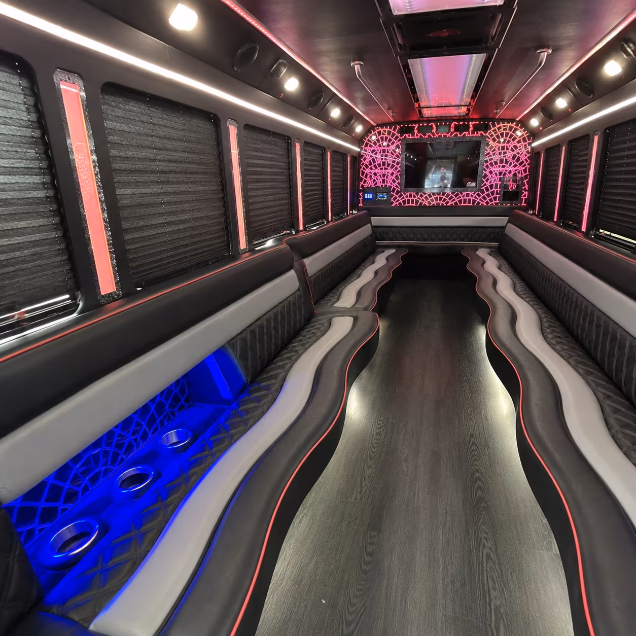Tyler Prom & Homecoming Transportation party bus exterior