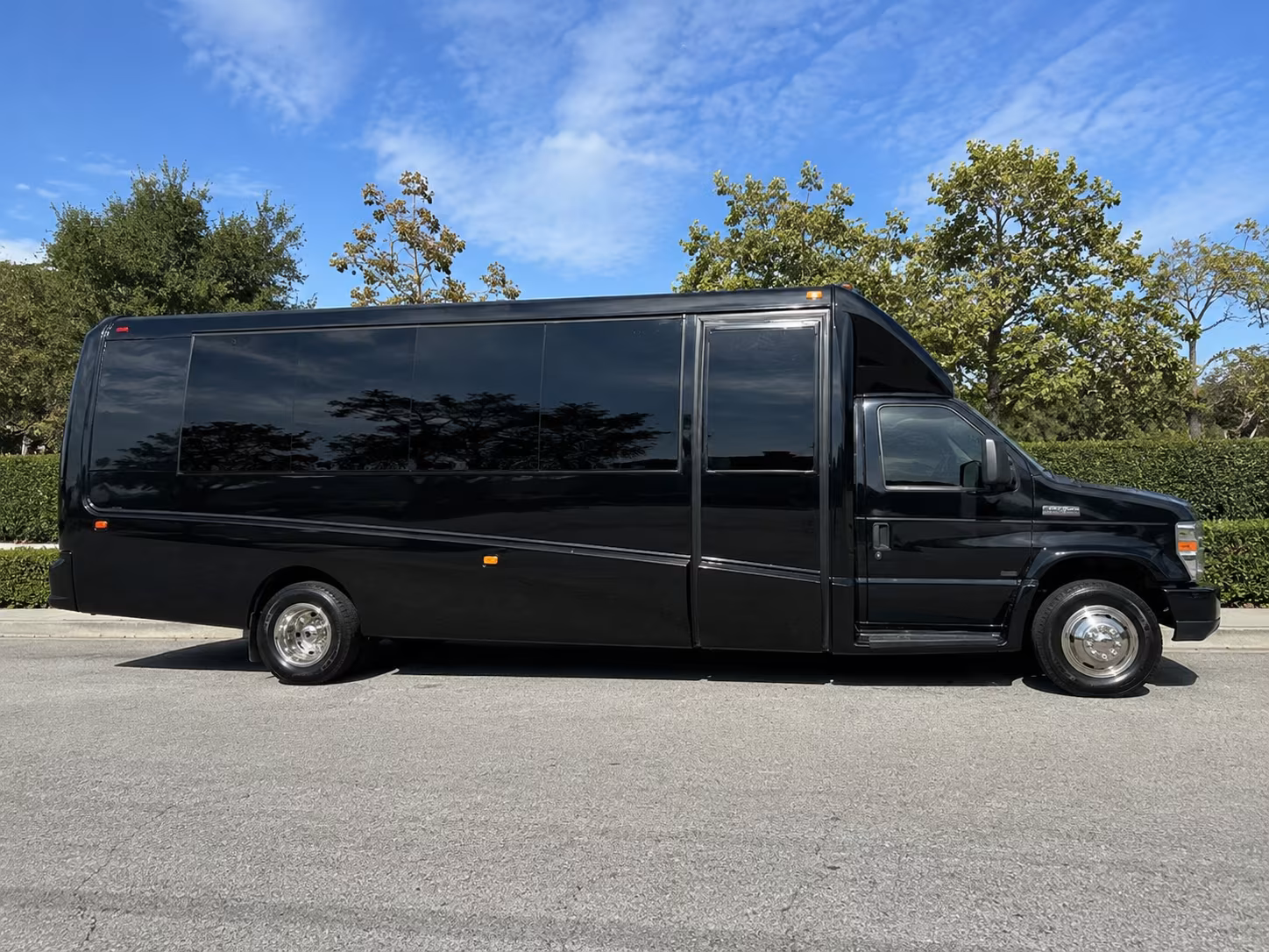 Tyler School Event Transportation party bus exterior
