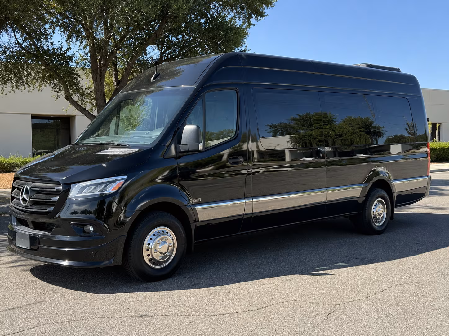 Tyler School Event Transportation party bus exterior