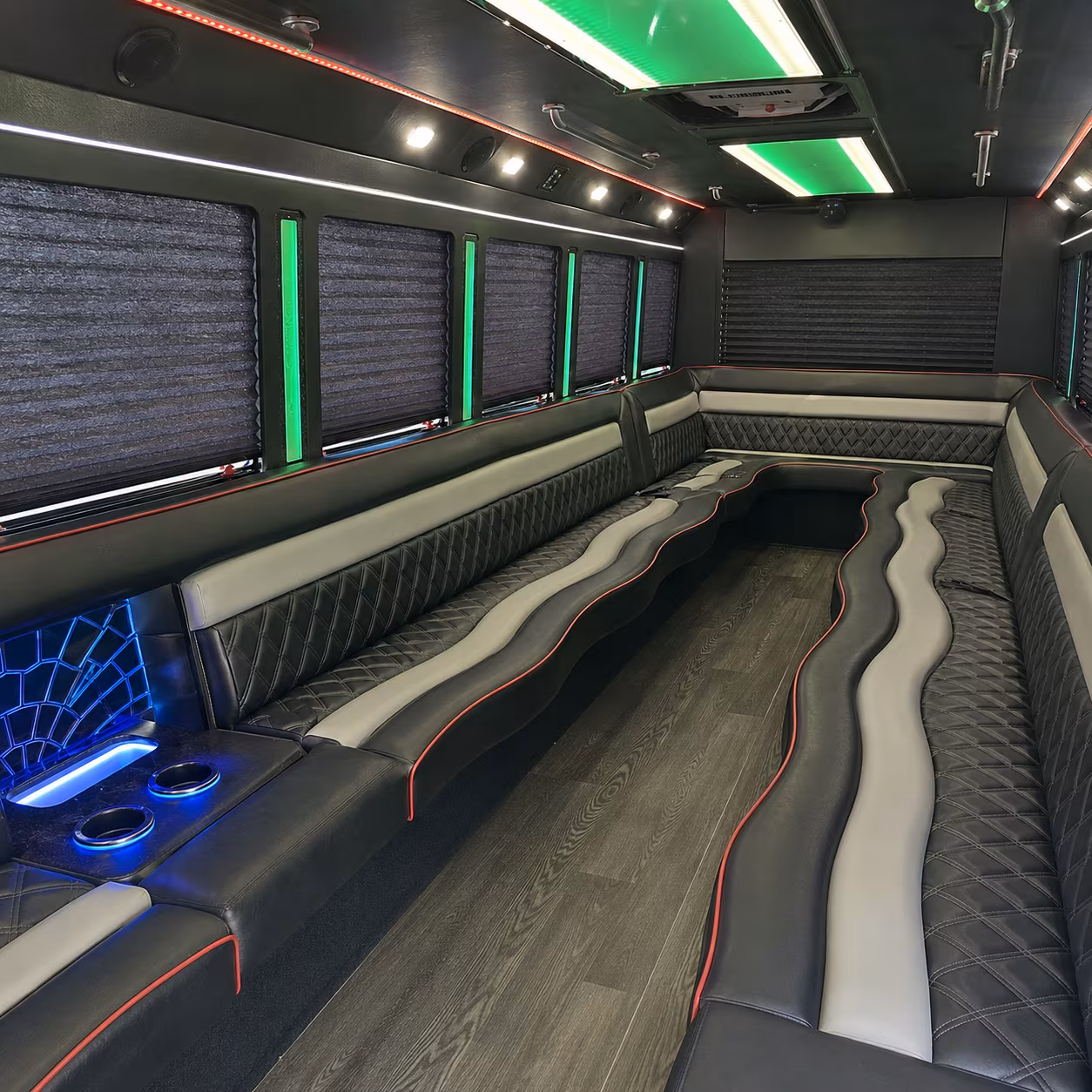 Tyler Sporting Event Transportation onboard seating