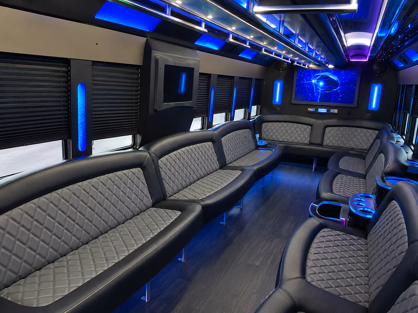 Tyler Wedding Transportation party bus exterior