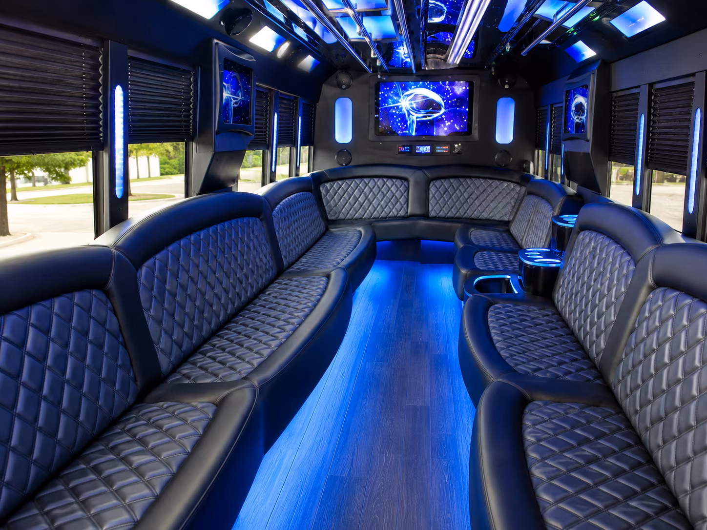 Tyler Winery Tour & Pub Crawl Transportation party bus interior