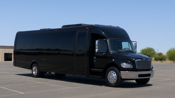 Exterior of Tyler Party Bus Company's 20 Passenger Party Bus in Wylie