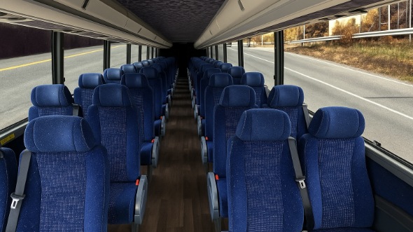 Interior of Tyler Party Bus Company's 25 Passenger Mini Bus in Tyler