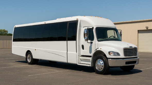 Exterior of Tyler Party Bus Company's 25 Passenger Party Bus in Wylie