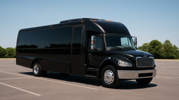Exterior of Tyler Party Bus Company's 28 Passenger Party Bus in Dallas