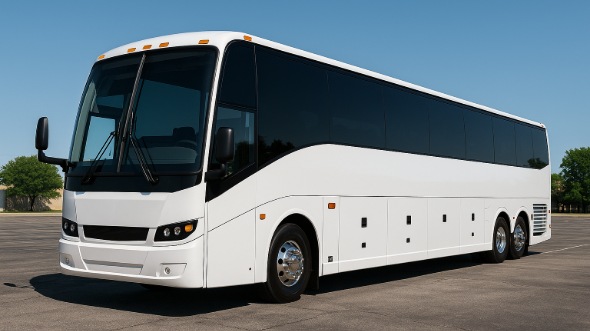 Exterior of Tyler Party Bus Company's 50 Passenger Party Bus in Dallas