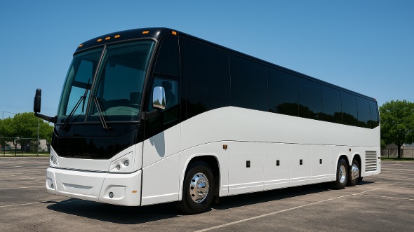 Exterior of Tyler Party Bus Company's 50 Passenger Party Bus in Wylie